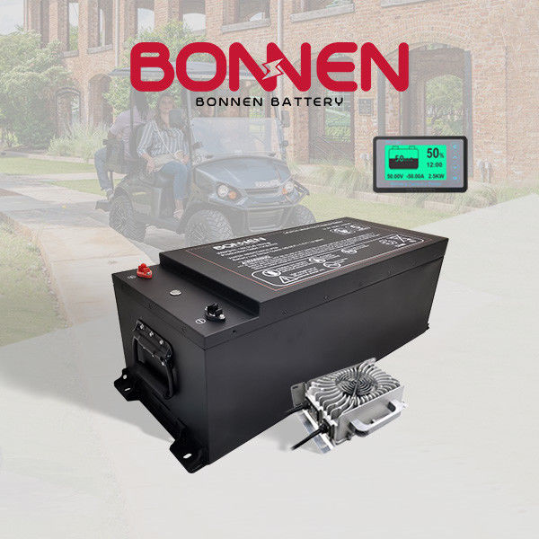8.19kWh Lifepo4 باتری های گلف کارت 48V 160AH باتری لیتیوم جایگزین برای یاماها با شارژر 22A