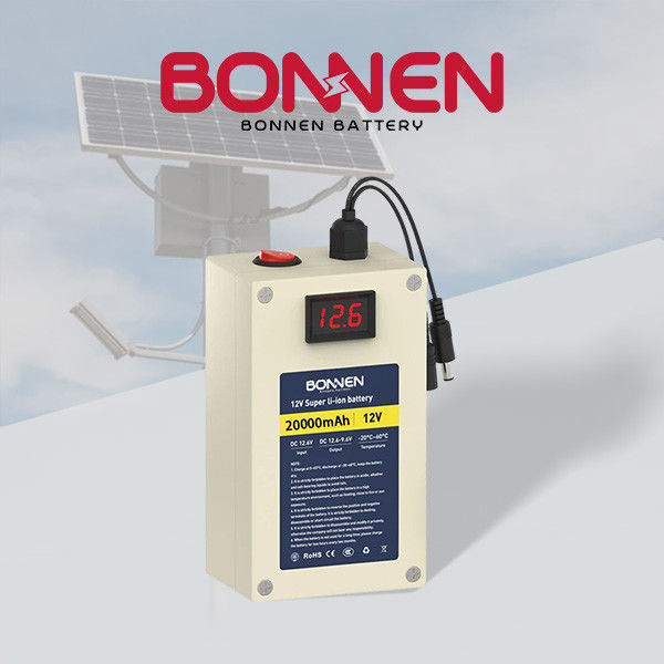 OEM 12V Rechargebale باتری های لیتیوم 20Ah باتری خورشیدی نور خیابانی برای ذخیره انرژی
