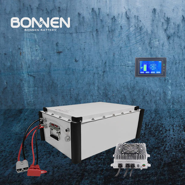 96V 4.8KWH 50Ah باتری لیتیوم یون قایق بسته باتری LCD کنترل از راه دور